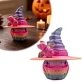 thumbnail image 1 of 3D Printed Halloween Pumpkin Witch Hat Ornament, Halloween Home Decor, Tabletop Shelf Display, Holiday Gift Accessory, Home Office Halloween Decoration Gift, Candy Color, 1 of 5
