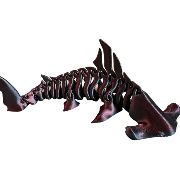 3D Printed Hammerhead Shark Decorative Figurine