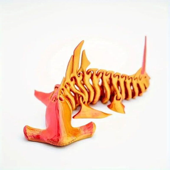3D Printed Hammerhead Shark Decorative Figurine