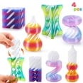 thumbnail image 1 of Joyfy 4 Pcs 3D Printed Fidget Toys Impossible Spiral Cone Flexible Pyramid Passthrough Cool Fidgets Stress Relief Gifts for Birthday & Christmas, 1 of 9