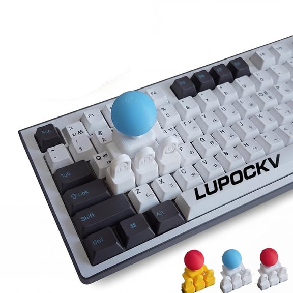 3D Printed Keyboard Joystick Keycap Mechanical Arcade Stick Adapter for WASD Retro Gaming Accessory Custom 4-Key Linkage Mod Mini Fighting Controller DIY Novelty Analog Button Attachment Set