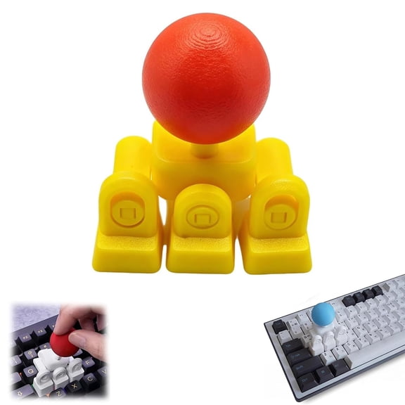 3D Printed Keyboard Joystick Keycap WASD Arcade Stick Adapter for Mechanical Keyboard, 4-Key Linkage Mod Mini Fighting Controller Retro Gaming Accessory, DIY Fighting Game Controller Mod Kit (4PCS)