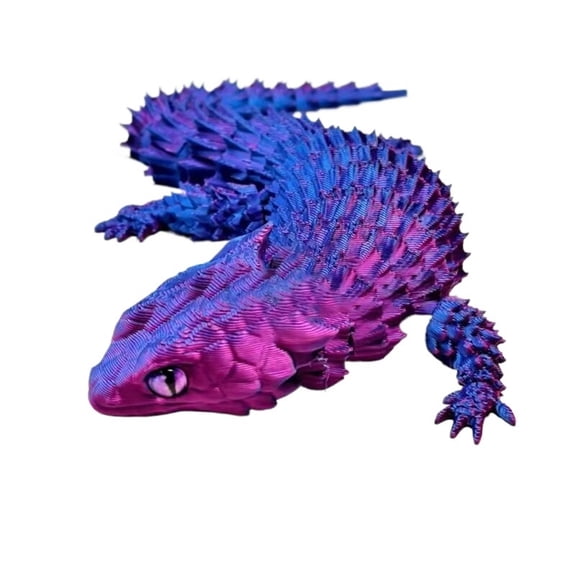 3D Printed Large Spiny Scale Dragon Lizard Ornament Decor With Moveable Joints Desktop Decoration Birthday Gift
