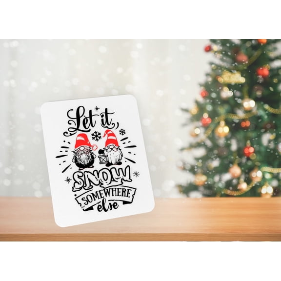 3D Printed LetSnow Wall Art  Frosty Winter Wonderland Decor  Lightweight, Eco-Friendly 3D Printed Sign  Easy to Hang, Charming Holiday Gift for Cozy Seasonal Vibes