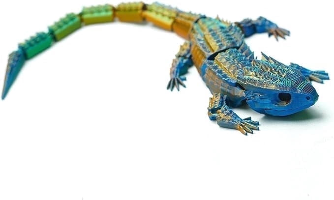 BANPIWOLG, 3D Printed Lizard, articulated crocodile animal figurine ...