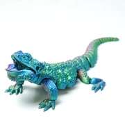 3D Printed Lizard Chameleon Articulated Gecko Decor for Desk, Office & Home