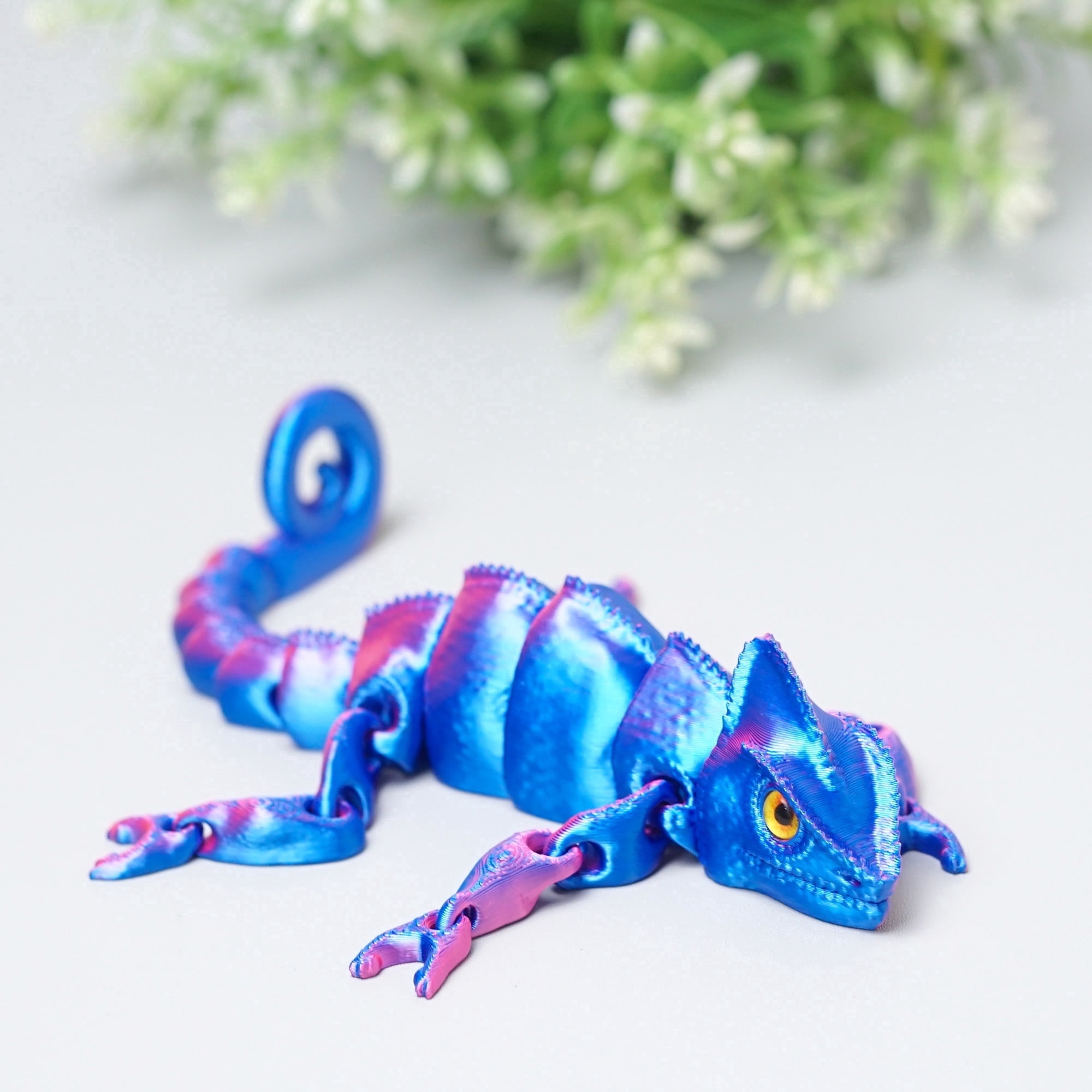 Lizard Fidget 3D Printed lizard,Flexible Joint Animal lacertid Figurines,Realistic ...