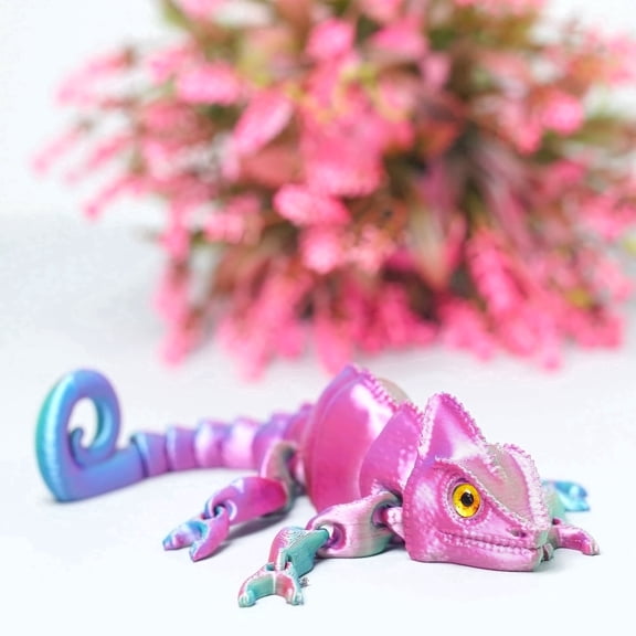 3D Printed lizard,Flexible Joint Animal lacertid Figurines,Realistic Eyes, Home Office Decor,Fidget Toy for Adults Teens Boy Festival Gifts