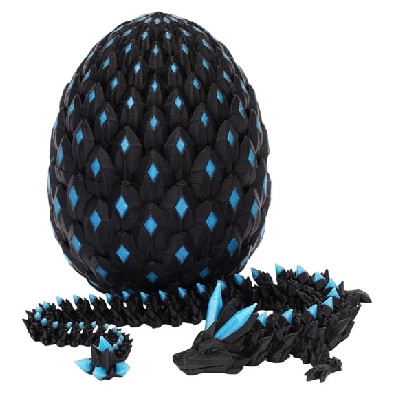 "3D Printed Luminous Dragon Egg Models,Flexible Joint Animal lacertid Figurines, Stress Relief, Fidget restlessness,Surprise Fantasy Gifts