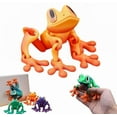 thumbnail image 1 of 3D Printed Magnet Frog Toy, Funny Magnetic Frogs Refrigerator Magnet, Creative Articulated Poseable Frog Decor for Fridge & Metal Surfaces (Red,S), 1 of 9