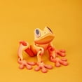 thumbnail image 1 of 3D Printed Magnetic Articulated Frog Toy Poseable Figure Refrigerator Car Decoration Large 6 inch Red Gold Gradient (With Magnet), 1 of 9