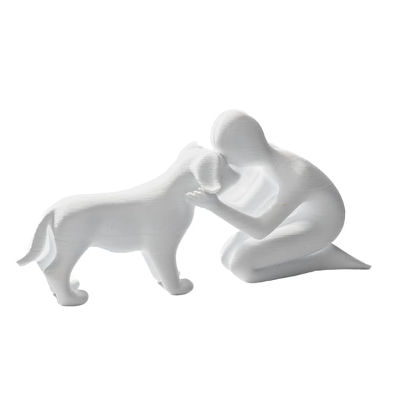 3D Printed Male Human and Friendship Statue Lover's Desktop Item Modern Northern European Style Home Display Gift