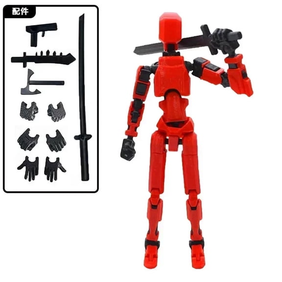 3D Printed Mannequin Dummy 13 Building Block Warrior Series Toys Action Figures Multi-Jointed Movable Shapeshift Robot Gifts
