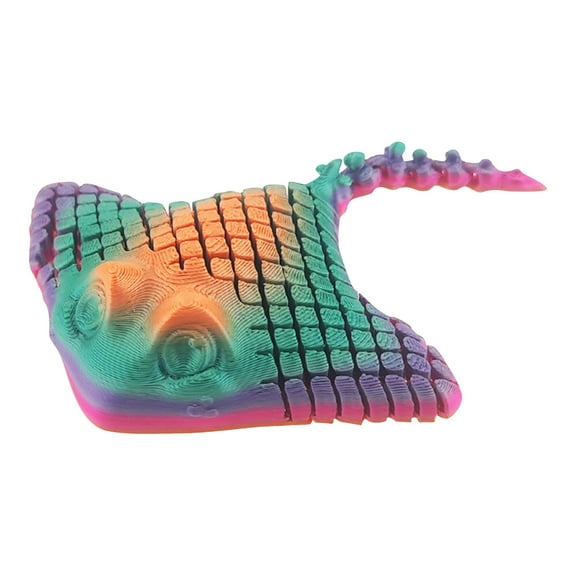 3D Printed Manta Ray Model, Cool Hinged Manta Ray Animal Statue, 94 Inches, Blue, With Movable Joints, 3D Gift Suitable for Desktop Decoration