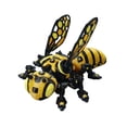 thumbnail image 1 of 3D Printed Mechanical Bee Articulated Model, Cyberpunk Robot Insect Figurine with Movable Joints, Desktop Decor Collectible, Handmade Futuristic Animal Sculpture, Unique Gift for Home Office Display, 1 of 3