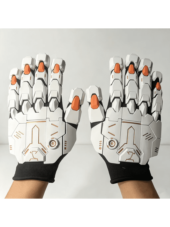 3D Printed Mechanical Gloves, Articulated Sci-Fi Cosplay Gloves, Robot Style Costume Accessory