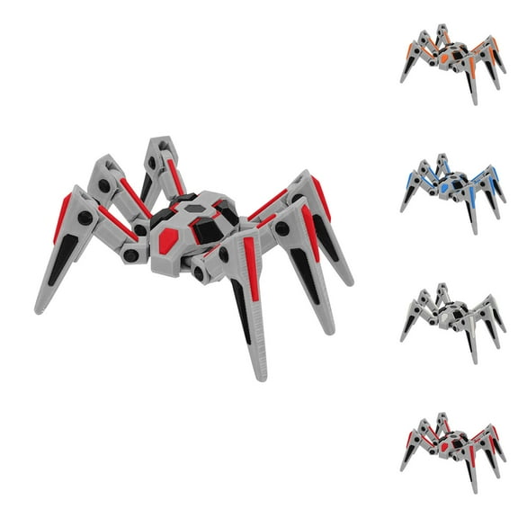 3D Printed Mechanical Six Legged Spider Movable Technology Sense Mechanical Spider Toy