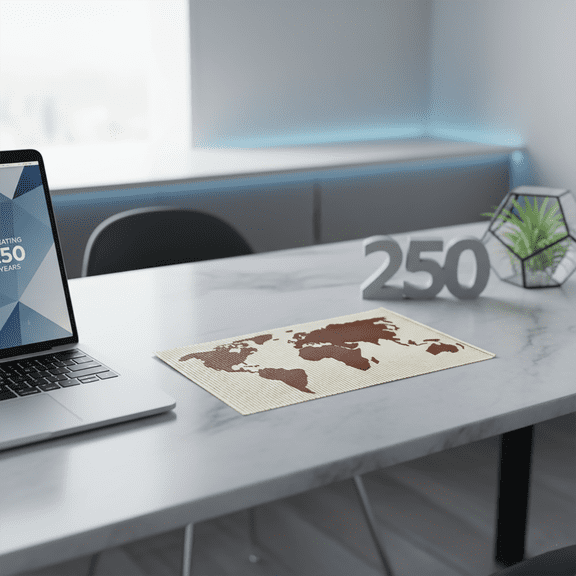 3D Printed Miniature Map Ornament, Versatile World Map Wall Art Decor, Layered & Flexible Poster, Rollable for Easy Storage, 1 Piece, By Niriyo