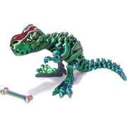 3D Printed Model Skull Tyrannosaurus Rex,Flexible Dinosaur Statue,Joint Mobility Dragon,Home Office Decor,Interesting Toys for Autism/ADHD,Festival Gifts,Fidget Toys, Executive Desk Animals Toy