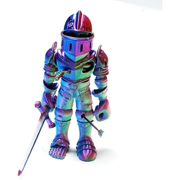 3D Printed Model Skull Warrior,Flexible Skeleton Man Statue,Joint Mobility,Home Office Decor,Interesting Toys for Autism/ADHD,Festival Gifts,Fidget Toys, Executive Desk Animals Toy