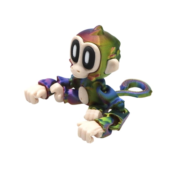 3D Printed Monkey Animals Toys - 1PC Flexible Fidget Toys for Adults, Home Office Decor, Stocking Stuffers Bulk, Birthday Gifts