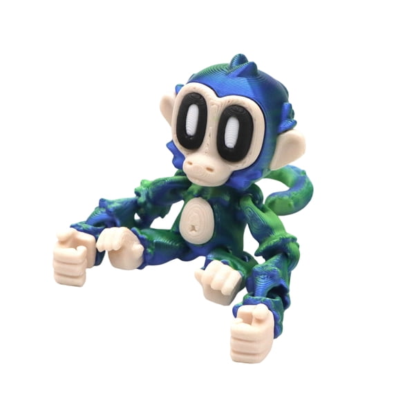 3D Printed Monkey Animals Toys - 1PC Flexible Fidget Toys for Adults, Home Office Decor, Stocking Stuffers Bulk, Birthday Gifts