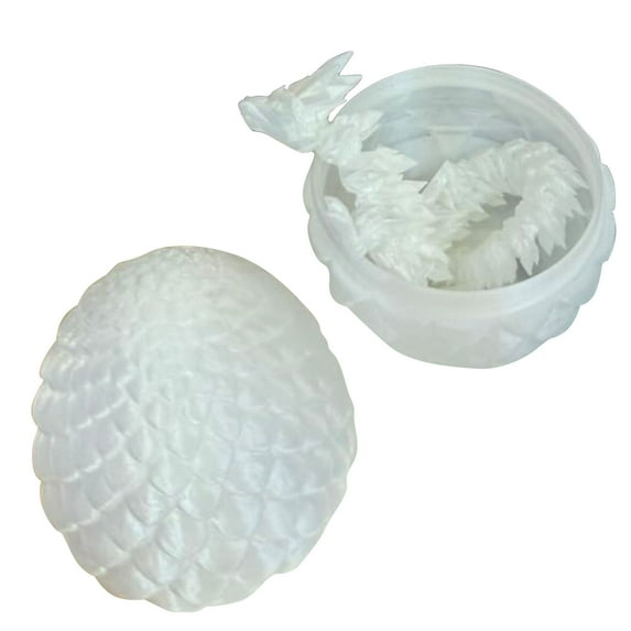 3D Printed Movable Dragon Toys With Dragon Egg 30Cm And 13Cm Size, Creative Simulation Animal Ornaments For Home Office Desktop, Collectible Decorative Gifts For Kids And S