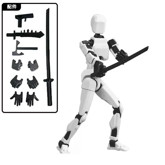 3D Printed Movable Shapeshift Robot Action Figuras 3rd Generation Lucky 13 Figure Toys Dummy DIY Mannequin Decompression Toys
