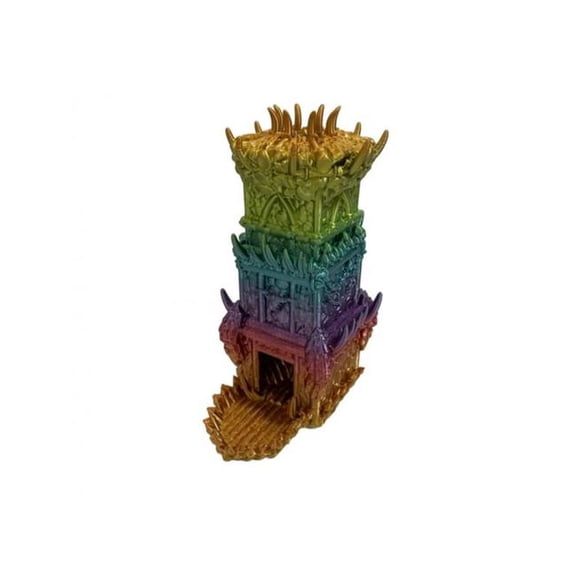 3D Printed Multi Color Orc Dice Tower Figurine
