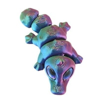 3D Printed Multi-Color Platypus with Movable Realistic Eyes – Gradient Laser Finish Handmade Animal Model, Collectible Desk Decor for Animal Lovers,Army Green