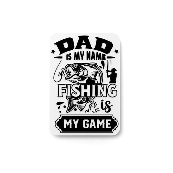 3D Printed Personalized NameDad Wall Art  Customizable Gift for Fishing Dads  Lightweight 3D Printed Decor for Man Caves, Cabins & Offices  Perfect Fathers Day or Birthday Pre