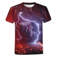 thumbnail image 1 of 3D Printed Natural Phenomenon Super Lightning T Shirt Streetwear Casual Overd Tops Trend Personality Graphic Mens Clothing, 1 of 5