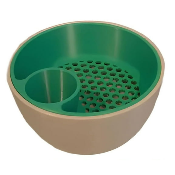 3D Printed Nut and Seed Bowl in Green and Off-White， 3D Printed Nut & Seed Bowl Pistachio Bowl with Container 2 in 1 Snack Organizer Serving Bowls with in Trash Compartment for Pistachios Sunflower