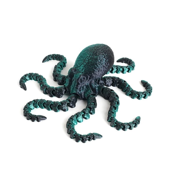 3D Printed Octopus Figurine - Realistic Ocean Decor, Trendy , Creative Gift Model