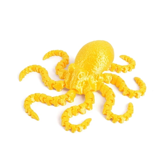 3D Printed Octopus Figurine - Realistic Ocean Decor, Trendy , Creative Gift Model