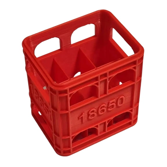 3D Printed Organiser Stackable for 2A 3A 18650 Batteries Featuring Large Storage Capacity Box