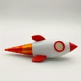 3D Printed Popup Rocket Model Fun Desktop Accessory Plastic