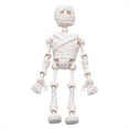 thumbnail image 1 of 3D Printed Poseable Skeleton Figure with Magnetic Joints, Movable Anatomical Model, Educational Toy, Desk Ornament & Gift for Science & Horror Fans,White, 1 of 2