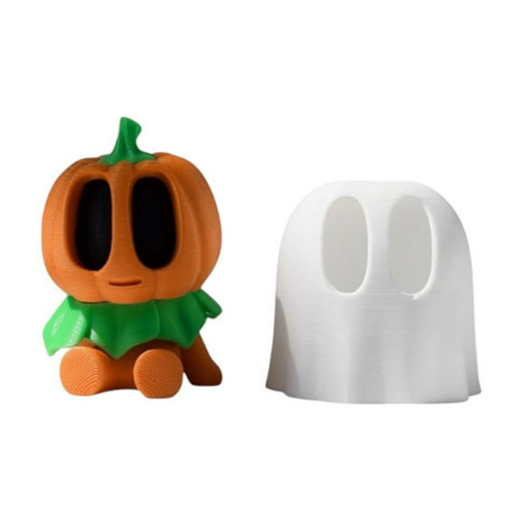 3D Printed Pumpkinman Pencil Transformation Decoration Figure Cute Fun Doll With Deformation Function For Kids And Adults Perfect Gift And Room Car Dashboard Decoration