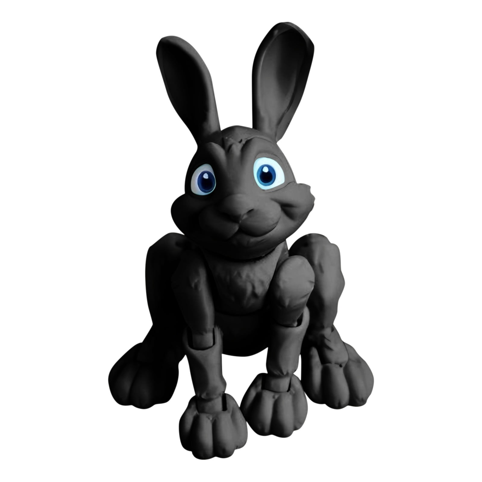 3D Printed Rabbit,3D Printed Solid Color Toy Model Ornament Toy Cute ...
