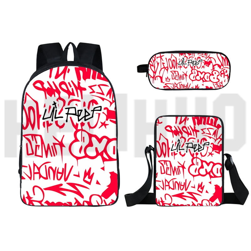 3D Printed Rapper Backpack Mens Laptop Travel Leisure Shoulder Bag 3 ...