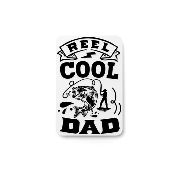 3D Printed ReelCool Dad Sign  Funny 3D Wall Art for Fishing Fathers  Gift for Dad from  Rustic Decor for Man Cave, Garage, Cabin, or Boat  Fathers Day or Birthday Presen