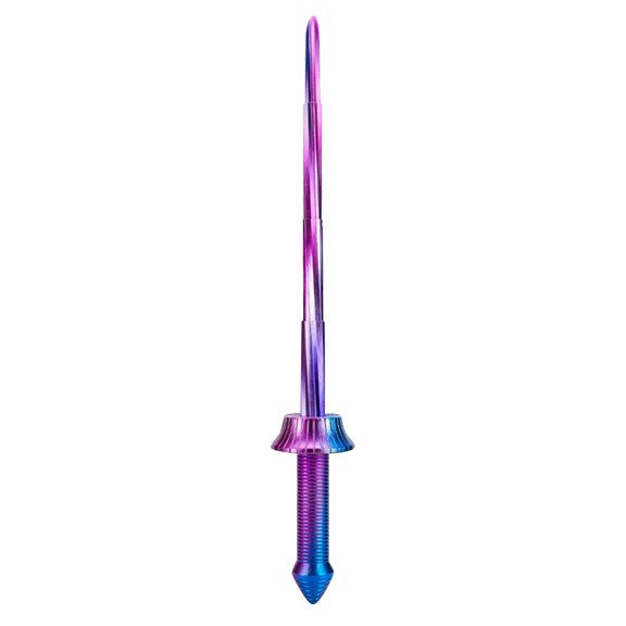 3D Printed Retractable Samurai Sword Model, Portable Katana Sword Martial Arts Weapons for Cosplay, Collecctible Display & Gift for Adults (Gradient Color)