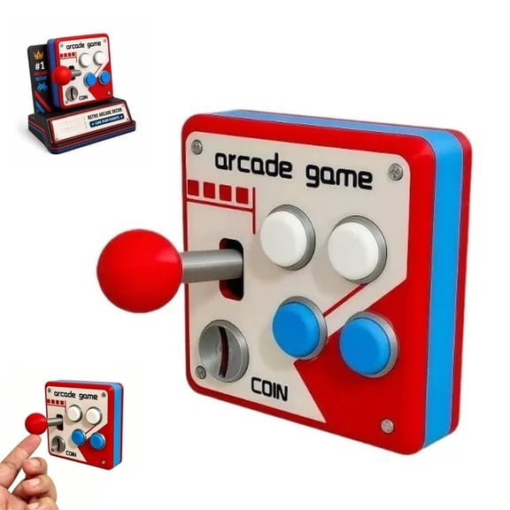 3D Printed Retro Arcade Switch Panel, Interactive Joystick Button Wall Decor Gamer Room Decoration Vintage Gaming Gift Bedroom Office Dorm Basement Playroom Novelty Accent Accessory