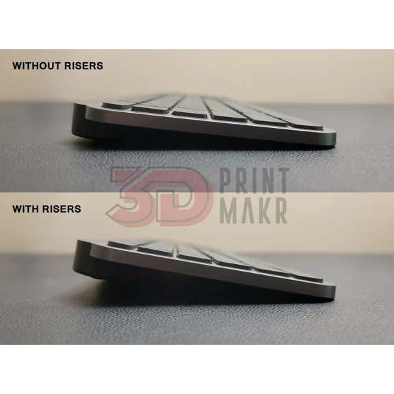3D Printed Riser Feet For Logitech Mx Keys Mini Wireless Illuminated Keyboard
