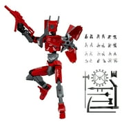 3D Printed Robot Model Kit with Articulated Joints for Poseable Action Figure, Premium Building Set for Teens and Adult Collectors