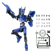 3D Printed Robot Model Kit with Articulated Joints for Poseable Action Figure, Premium Building Set for Teens and Adult Collectors