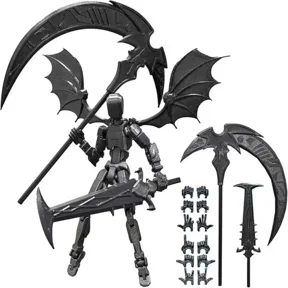 3D Printed Robot Model Reaper Robot Desktop Decoration 13 Action Model Multi-Jointed Movable Robot Dummy Action Model