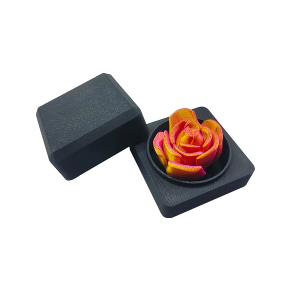 3D Printed Rose Gift Box Tabletop Decoration Home Ornament For Display