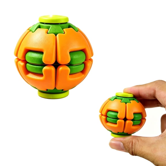 3D Printed Rotatable Press Fidget Ball, Multi-Functional Stress Relief Spherical Fidget Ball, Portable Handheld Decompression Squeeze Ball with 6 Vibrant Color Options